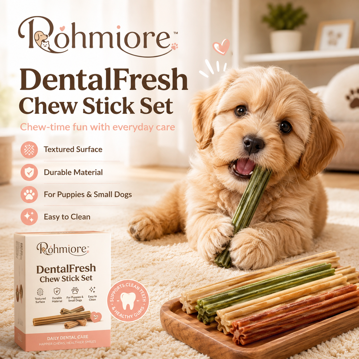Rohmiore™ DentalFresh Chew Stick Set