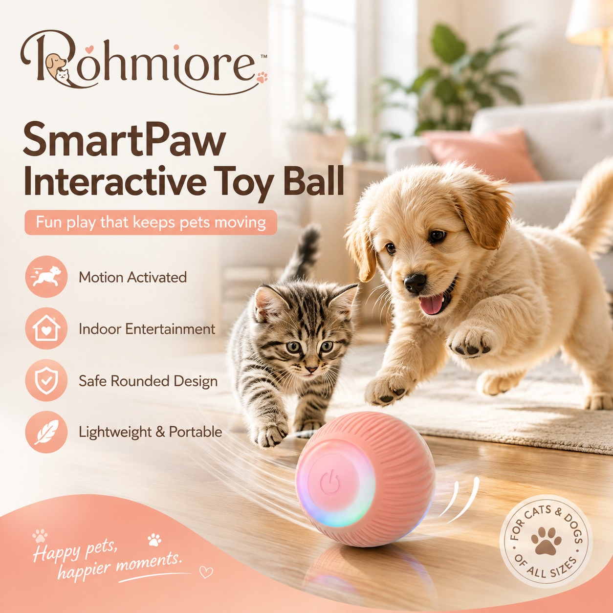Rohmiore™ SmartPaw Interactive Toy Ball